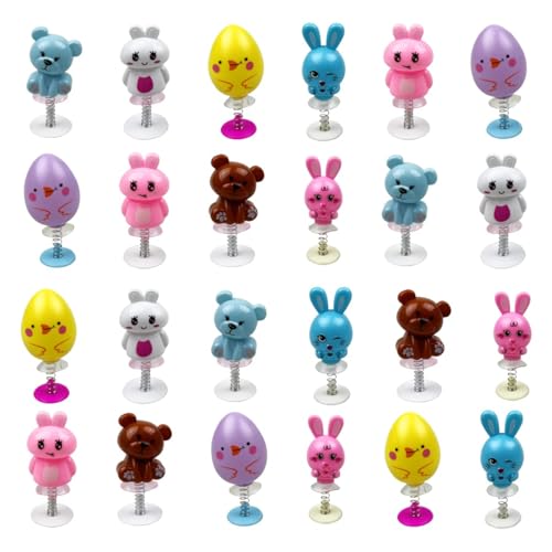 Ostern Geschenke, 24 PCS Ostergeschenke Kinder, Springendes Spielzeug, Jumping Spielzeug, Kleine Geschenke für Kinder, Kindergeburtstag Mitgebsel Set, Osterdekorationen für Zuhause, Büro, Schule Ostern Geschenke, 24 PCS Ostergeschenke Kinder, Springendes Spielzeug, Jumping Spielzeug, Kleine Geschenke für Kinder, Kindergeburtstag Mitgebsel Set, Osterdekorationen für Zuhause, Büro, Schule von TTDCQQID