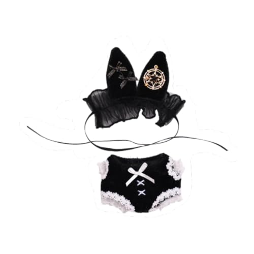 TTETTZ 2 Stück Outfits für Fashion Dolls mit Hasenmotiv, Miniatur Kleidung Und Stirnband für Puppen von 10–15 cm von TTETTZ
