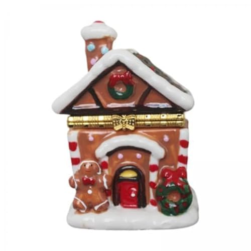 TTETTZ 2x Weihnachts Schmuckkästchen, Aufklappbare Schmuckschatulle, Handbemalte Weihnachtsdekoration TTETTZ 2x Weihnachts Schmuckkästchen, Aufklappbare Schmuckschatulle, Handbemalte Weihnachtsdekoration von TTETTZ