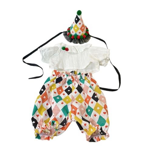 TTETTZ 3X Puppenkleidung, Anzug, Plüschpuppe, T Shirt, Hose, Zum Anfassen für Kinder mit Hut, Kleidung, Basteln Sie Ihre Eigenen Puppenkostüme für 38cm Puppe TTETTZ 3X Puppenkleidung, Anzug, Plüschpuppe, T Shirt, Hose, Zum Anfassen für Kinder mit Hut, Kleidung, Basteln Sie Ihre Eigenen Puppenkostüme für 38cm Puppe von TTETTZ