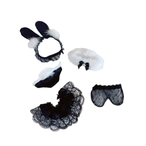 TTETTZ 5 Stück Puppen Outfits für Hasenmädchen mit Rock Und Stirnband, Kleidung für 15 cm Große Puppen von TTETTZ