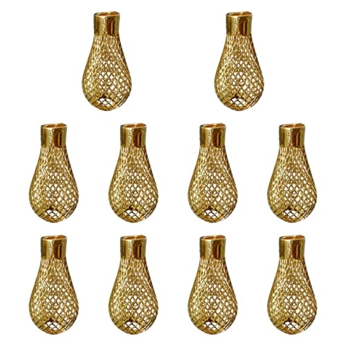 TTETTZ Lampenabdeckung für Pendelleuchte, Netz Lampenschirm, Kugel Lampe für Veranda, Gold von TTETTZ