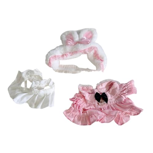 TTETTZ Mini Doll Kleidung Haarzubehör für Stoffpuppen 20 cm Puppen Anhängerpuppe von TTETTZ