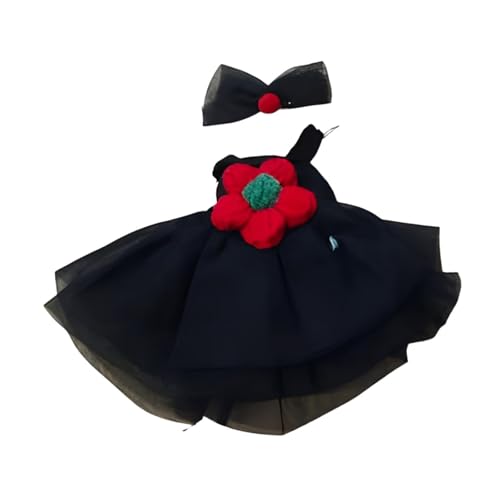 TTETTZ Outfit-Set mit Puppenkleid und Haarnadel für 17 cm große Puppen, Miniatur-Kleidung von TTETTZ