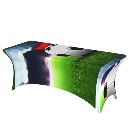 TTIGLHOH Fußball-Tischdecke für Standardtische, universelle rechteckige Tischdecke für Hochzeit, Bankett, Party TTIGLHOH Fußball-Tischdecke für Standardtische, universelle rechteckige Tischdecke für Hochzeit, Bankett, Party von TTIGLHOH