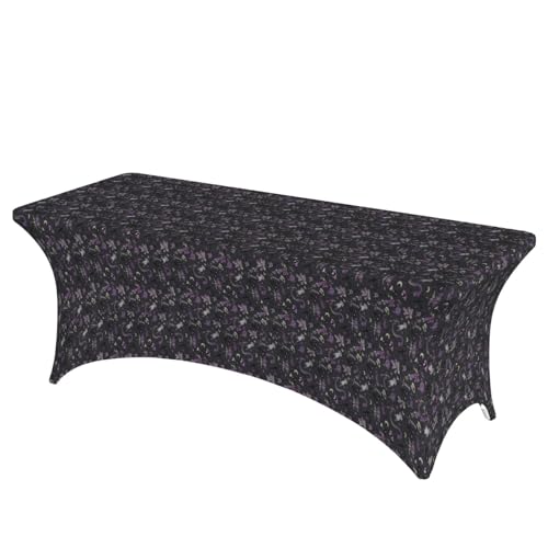 TTIGLHOH Gruselige Tischdecke für Standardtische, universelle rechteckige Tischdecke für Hochzeit, Bankett, Party, Lila / Schwarz TTIGLHOH Gruselige Tischdecke für Standardtische, universelle rechteckige Tischdecke für Hochzeit, Bankett, Party, Lila / Schwarz von TTIGLHOH