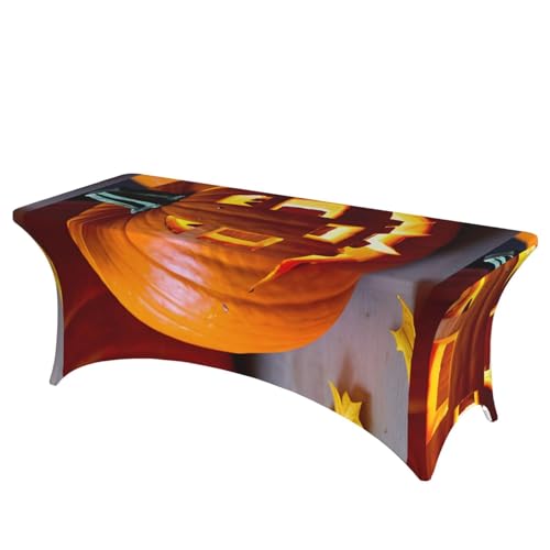 TTIGLHOH Herbst-Kürbis-Tischdecke für Standardtische, universelle rechteckige Tischdecke für Hochzeit, Bankett, Party TTIGLHOH Herbst-Kürbis-Tischdecke für Standardtische, universelle rechteckige Tischdecke für Hochzeit, Bankett, Party von TTIGLHOH