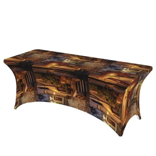 TTIGLHOH Italienische Tischdecke für Standardtische, universelle rechteckige Tischdecke für Hochzeit, Bankett, Party TTIGLHOH Italienische Tischdecke für Standardtische, universelle rechteckige Tischdecke für Hochzeit, Bankett, Party von TTIGLHOH