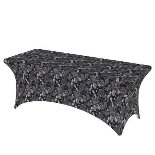 TTIGLHOH Libellen-graue Tischdecke für Standardtische, universelle rechteckige Tischdecke für Hochzeit, Bankett, Party TTIGLHOH Libellen-graue Tischdecke für Standardtische, universelle rechteckige Tischdecke für Hochzeit, Bankett, Party von TTIGLHOH