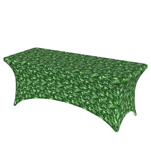 TTIGLHOH Monstera Deliciosa Tischdecke mit Bananenpalme für Standardtische, universelle rechteckige Tischdecke für Hochzeit, Bankett, Party TTIGLHOH Monstera Deliciosa Tischdecke mit Bananenpalme für Standardtische, universelle rechteckige Tischdecke für Hochzeit, Bankett, Party von TTIGLHOH