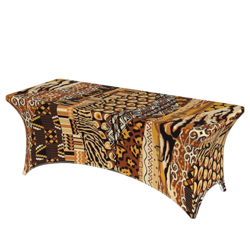 TTIGLHOH Patchwork-Tischdecke im afrikanischen Stil, universelle rechteckige Tischdecke für Hochzeit, Bankett, Party von TTIGLHOH