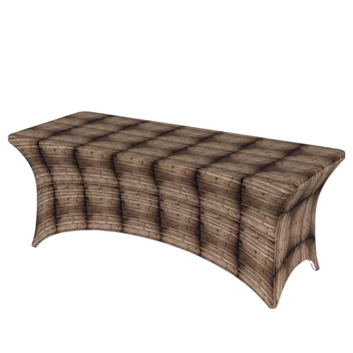 TTIGLHOH Tischdecke mit Holzmaserung für Standardtische, universelle rechteckige Tischdecke für Hochzeit, Bankett, Party TTIGLHOH Tischdecke mit Holzmaserung für Standardtische, universelle rechteckige Tischdecke für Hochzeit, Bankett, Party von TTIGLHOH