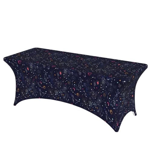 TTIGLHOH Tischdecke mit Sternbild für Standardtische, universelle rechteckige Tischdecke für Hochzeit, Bankett, Party TTIGLHOH Tischdecke mit Sternbild für Standardtische, universelle rechteckige Tischdecke für Hochzeit, Bankett, Party von TTIGLHOH