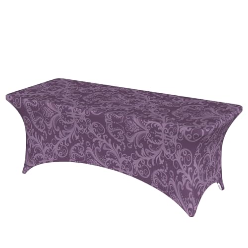 TTIGLHOH Violette Tischdecke für Standardtische, universelle rechteckige Tischdecke für Hochzeit, Bankett, Party TTIGLHOH Violette Tischdecke für Standardtische, universelle rechteckige Tischdecke für Hochzeit, Bankett, Party von TTIGLHOH