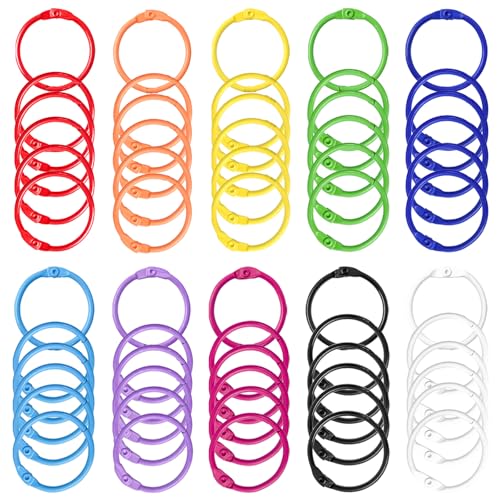 TTQiAnJ 60 Stück Bunte Buchringe 30mm,Buchbinderinge Metall,Schlüsselringe Ring Binder für Scrapbook Fotoalbum Büro,Schule oder Zuhause,10 Farbe TTQiAnJ 60 Stück Bunte Buchringe 30mm,Buchbinderinge Metall,Schlüsselringe Ring Binder für Scrapbook Fotoalbum Büro,Schule oder Zuhause,10 Farbe von TTQiAnJ