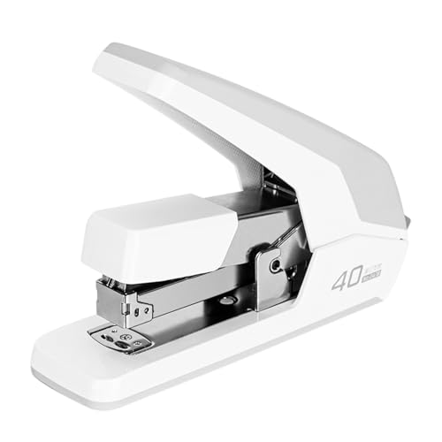 Heftgerät mit 40 Blatt Kapazität, Arbeitssparend, ergonomischer Griff, rutschfeste Basis, Büroheftmaschine von TTTLLNN