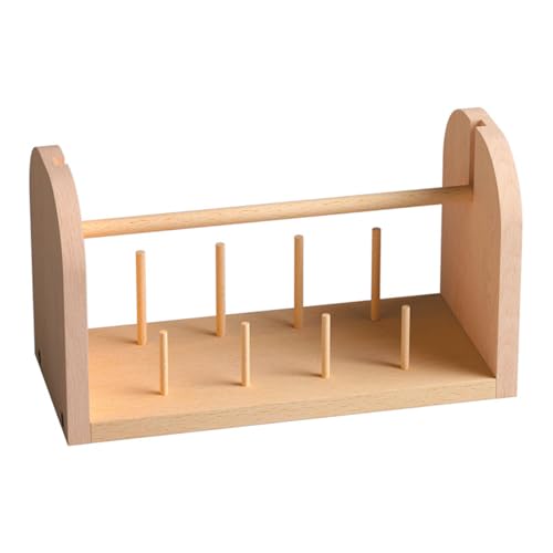 Holzfadenhalter, 9 Spulen, Stickgarnhalter, Fadenorganizer, Fadenspulenhalter für Handsteppen, Stickerei Holzfadenhalter, 9 Spulen, Stickgarnhalter, Fadenorganizer, Fadenspulenhalter für Handsteppen, Stickerei von TTTLLNN