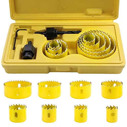 SHEENO Lochsäge-Set,19–64 mm 11-teilig Karbonstahl,Lochsägenschneider-Set Downlights, Bohrer-Bits für Holz, Gipskarton, Kunststoff und NE-Metalle, mit Aufbewahrungsbox SHEENO Lochsäge-Set,19–64 mm 11-teilig Karbonstahl,Lochsägenschneider-Set Downlights, Bohrer-Bits für Holz, Gipskarton, Kunststoff und NE-Metalle, mit Aufbewahrungsbox von TUDOU
