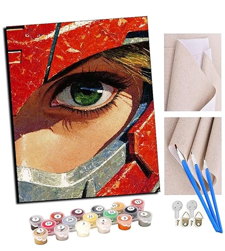 TUDOUTU DIY Malen nach Zahlen für Erwachsene Anfänger Leinen Leinwand Acryl Anzahl Malerei Geschenke Der Blick des Mecha-Mädchens Wandkunst Home Decoration 40x50cm Mit Rahmen TUDOUTU DIY Malen nach Zahlen für Erwachsene Anfänger Leinen Leinwand Acryl Anzahl Malerei Geschenke Der Blick des Mecha-Mädchens Wandkunst Home Decoration 40x50cm Mit Rahmen von TUDOUTU