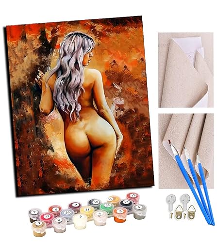 TUDOUTU Malen nach Zahlen Kits Schönes Body-Art-Mädchen DIY vorgedruckte Leinwand Ölgemälde Geschenk für Erwachsene Kinder Home House Decor 40 * 50 cm Mit Rahmen TUDOUTU Malen nach Zahlen Kits Schönes Body-Art-Mädchen DIY vorgedruckte Leinwand Ölgemälde Geschenk für Erwachsene Kinder Home House Decor 40 * 50 cm Mit Rahmen von TUDOUTU