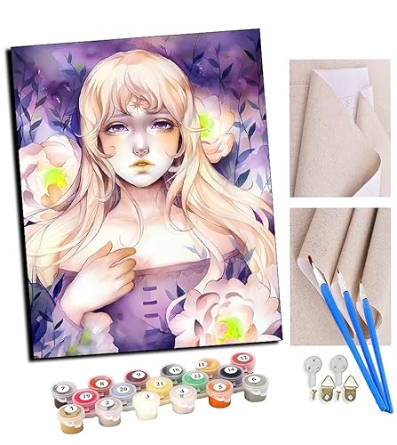 TUDOUTU Malen nach Zahlen Kits blondes Anime-Mädchen DIY vorgedruckte Leinwand Ölgemälde Geschenk für Erwachsene Kinder Home House Decor 40 * 50 cm Mit Rahmen TUDOUTU Malen nach Zahlen Kits blondes Anime-Mädchen DIY vorgedruckte Leinwand Ölgemälde Geschenk für Erwachsene Kinder Home House Decor 40 * 50 cm Mit Rahmen von TUDOUTU