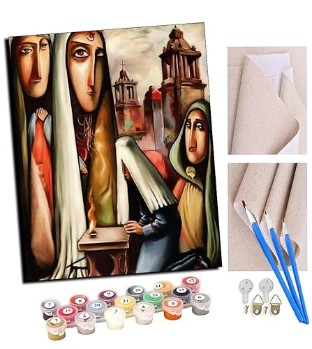 TUDOUTU Malen nach Zahlen Kits für Erwachsene Feuer der Heiligen Stadt mit Pinsel und Acrylpigment Diy Digitale Leinwand Malerei für Erwachsene Anfänger-16X20 Zoll Mit Rahmen TUDOUTU Malen nach Zahlen Kits für Erwachsene Feuer der Heiligen Stadt mit Pinsel und Acrylpigment Diy Digitale Leinwand Malerei für Erwachsene Anfänger-16X20 Zoll Mit Rahmen von TUDOUTU