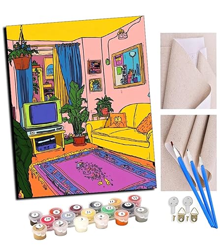 TUDOUTU Malen nach Zahlen Kits für Erwachsene Pflanzenparty im sonnigen Wohnzimmer DIY Ölgemälde Digitale Leinwand Wandkunst Home Decoration - 40x50CM Mit Rahmen TUDOUTU Malen nach Zahlen Kits für Erwachsene Pflanzenparty im sonnigen Wohnzimmer DIY Ölgemälde Digitale Leinwand Wandkunst Home Decoration - 40x50CM Mit Rahmen von TUDOUTU