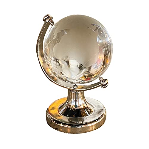 Globus-Desktop-Ornament Mini-Kristall-Home-Ornament-Schreibtisch-Ornament-Handwerk Schreibtisch Zubehör Büro (a, One Size) von TUDUZ