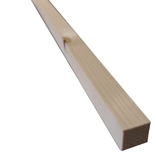 EXTRA STARKE Holzleisten zum Basteln, Holz Vierkantstäbe 10er Pack Holzleisten Wandleiste Holz - unbehandeltes Holz, DIY Projekte, Holzarbeit (B/H/L 22mm x 22mm x 1990mm) von TUGA - Holztech