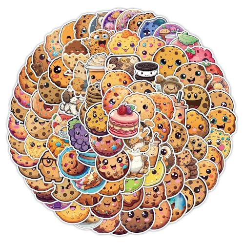 100Stück Kekse Aufkleber für Fahrrad,Gepäck,Stoßstange,Motorrad,Skateboard,Kühlschrank, Laptop,niedliche Cookies Wasserdicht Sticker,Erwachsene Mädchen Geschenk,Cartoon Food Vinyl Graffiti Sticker 100Stück Kekse Aufkleber für Fahrrad,Gepäck,Stoßstange,Motorrad,Skateboard,Kühlschrank, Laptop,niedliche Cookies Wasserdicht Sticker,Erwachsene Mädchen Geschenk,Cartoon Food Vinyl Graffiti Sticker von TUIOBUN
