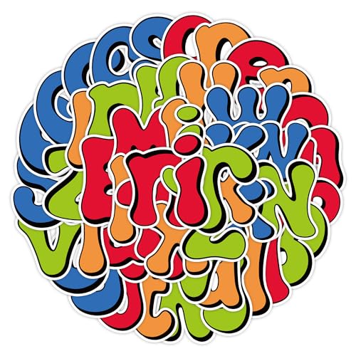 50 Stück Buchstaben Aufkleber für Kühlschrank,Fahrrad,Gepäck,Motorrad,Stoßstange,Computer, Skateboard,Laptop,Alphabet Vinyl Aufkleber,Kinder Jungen Geschenk,Bunte Buchstaben Wasserdicht Sticker Set 50 Stück Buchstaben Aufkleber für Kühlschrank,Fahrrad,Gepäck,Motorrad,Stoßstange,Computer, Skateboard,Laptop,Alphabet Vinyl Aufkleber,Kinder Jungen Geschenk,Bunte Buchstaben Wasserdicht Sticker Set von TUIOBUN