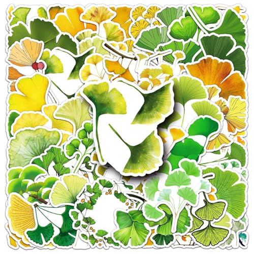 50Stück Gingko Baum Aufkleber für Kühlschrank,Stoßstange,Motorrad,Scrapbook,Laptop, Auto,Niedliche Grüne Pflanzen Ästhetische Aufkleber,Erwachsene Geschenk,Ginko Blatt Wasserdicht Graffiti Stickers 50Stück Gingko Baum Aufkleber für Kühlschrank,Stoßstange,Motorrad,Scrapbook,Laptop, Auto,Niedliche Grüne Pflanzen Ästhetische Aufkleber,Erwachsene Geschenk,Ginko Blatt Wasserdicht Graffiti Stickers von TUIOBUN