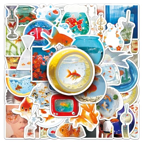 50Stück Goldfisch Aufkleber für Fahrrad,Gepäck,Motorrad,Auto,Skateboard,Laptop,Stoßstange,Niedliche Fisch Wasserdicht Vinyl Decals,Erwachsene Kinder Geschenk,Ästhetische Cartoon Koi Graffiti Sticker 50Stück Goldfisch Aufkleber für Fahrrad,Gepäck,Motorrad,Auto,Skateboard,Laptop,Stoßstange,Niedliche Fisch Wasserdicht Vinyl Decals,Erwachsene Kinder Geschenk,Ästhetische Cartoon Koi Graffiti Sticker von TUIOBUN