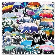 50Stück Grizzly Bear Aufkleber für Stoßstange,Gitarre,Auto,Motorrad,Laptop,Fahrrad,Cartoon Tier Wasserdicht Vinyl Aufkleber,Geschenk für Erwachsene Kinder Mädchen,Aesthetic Graffiti Sticker von TUIOBUN
