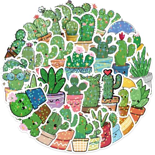 50Stück Holographische Kaktus Aufkleber für Kühlschrank,Motorrad,Fahrrad,Auto,Laptop,Niedliche Pflanze Wasserdicht Vinyl Sticker,Kinder Mädchen Geschenk,Aesthetic Grüne Cactus Graffiti Stickers 50Stück Holographische Kaktus Aufkleber für Kühlschrank,Motorrad,Fahrrad,Auto,Laptop,Niedliche Pflanze Wasserdicht Vinyl Sticker,Kinder Mädchen Geschenk,Aesthetic Grüne Cactus Graffiti Stickers von TUIOBUN
