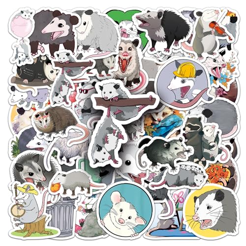 50Stück Opossum Aufkleber für Fahrrad,Gepäck,Skateboard,Stoßstange,Motorrad,Kühlschrank, Laptop,Cartoon Possum Vinyl Aufkleber,Erwachsene Kinder Geschenk,Aesthetic Niedliche Tier Graffiti Sticker 50Stück Opossum Aufkleber für Fahrrad,Gepäck,Skateboard,Stoßstange,Motorrad,Kühlschrank, Laptop,Cartoon Possum Vinyl Aufkleber,Erwachsene Kinder Geschenk,Aesthetic Niedliche Tier Graffiti Sticker von TUIOBUN