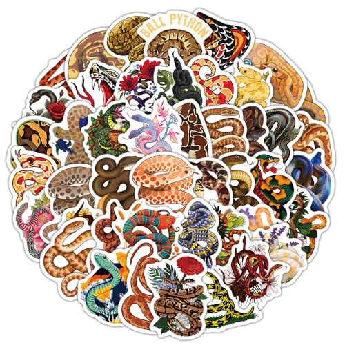 50Stück Schlange Aufkleber für Fahrrad,Auto,Motorrad, Gepäck,Laptop,Fahrrad,Stoßstange,Gitarre,Ästhetische Tiere Vinyl Aufkleber,Geschenk für Kinder Mädchen Teenager,Niedliche Snake Sticker 50Stück Schlange Aufkleber für Fahrrad,Auto,Motorrad, Gepäck,Laptop,Fahrrad,Stoßstange,Gitarre,Ästhetische Tiere Vinyl Aufkleber,Geschenk für Kinder Mädchen Teenager,Niedliche Snake Sticker von TUIOBUN