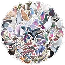 50Stück Taube Aufkleber für Kühlschrank,Motorrad,Fahrrad,Stoßstange,Laptop,Computer,Pigeons Tier Niedliche Wasserdicht Vinyl Decal,Erwachsene Junge Geschenk,Vogel Aesthetic Kawaii Graffiti Sticker 50Stück Taube Aufkleber für Kühlschrank,Motorrad,Fahrrad,Stoßstange,Laptop,Computer,Pigeons Tier Niedliche Wasserdicht Vinyl Decal,Erwachsene Junge Geschenk,Vogel Aesthetic Kawaii Graffiti Sticker von TUIOBUN