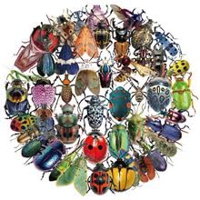 50Stück Transparent Insekten Aufkleber für Kühlschrank,Laptop,Fahrrad,Gepäck,Stoßstange,Cartoon Käfer Wasserdicht Vinyl Aufkleber,Erwachsene Geschenk,Insect Niedliche Ästhetische Graffiti Sticker von TUIOBUN