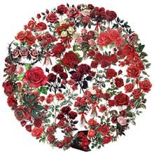 50Stück Transparent Rote Rose Aufkleber für Kühlschrank,Fahrrad,Gepäck,Motorrad, Skateboard,Auto,Laptop,Stoßstange,Blumen Wasserdicht Niedliche Decal,Jungen Kinder Geschenk,Retro Pflanzen Sticker 50Stück Transparent Rote Rose Aufkleber für Kühlschrank,Fahrrad,Gepäck,Motorrad, Skateboard,Auto,Laptop,Stoßstange,Blumen Wasserdicht Niedliche Decal,Jungen Kinder Geschenk,Retro Pflanzen Sticker von TUIOBUN