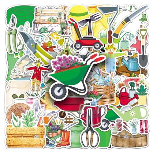 51Stück Gartengeräte Aufkleber für Stoßstange,Motorrad,Kühlschrank,Laptop,Auto,Scrapbook,Gepäck, Ästhetische Wasserdicht Vinyl Aufkleber,Erwachsene Mädchen Geschenk,Pflanzen Tool Graffiti Stickers 51Stück Gartengeräte Aufkleber für Stoßstange,Motorrad,Kühlschrank,Laptop,Auto,Scrapbook,Gepäck, Ästhetische Wasserdicht Vinyl Aufkleber,Erwachsene Mädchen Geschenk,Pflanzen Tool Graffiti Stickers von TUIOBUN
