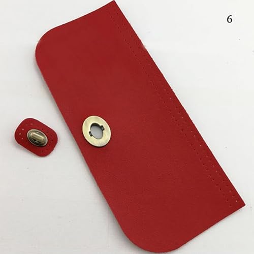 1Pcs Tasche Klappe Abdeckung Frauen Häkeln Tasche Zubehör DIY PU Leder Klappe Material Häkeln Handtasche Tasche Teile Für gestrickte Tasche von TUITA