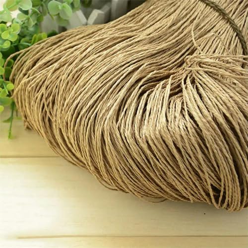 TUITA 600 Meter, 500 g, natürliches Bast-Strohgarn zum Handstricken, Häkeln, Garn für Sommerhüte, Handtaschen, Körbe, Strickmaterial, DIY-Handwerk TUITA 600 Meter, 500 g, natürliches Bast-Strohgarn zum Handstricken, Häkeln, Garn für Sommerhüte, Handtaschen, Körbe, Strickmaterial, DIY-Handwerk von TUITA