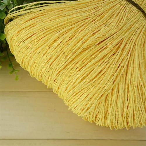 TUITA 600 Meter, 500 g, natürliches Bast-Strohgarn zum Handstricken, Häkeln, Garn für Sommerhüte, Handtaschen, Körbe, Strickmaterial, DIY-Handwerk von TUITA