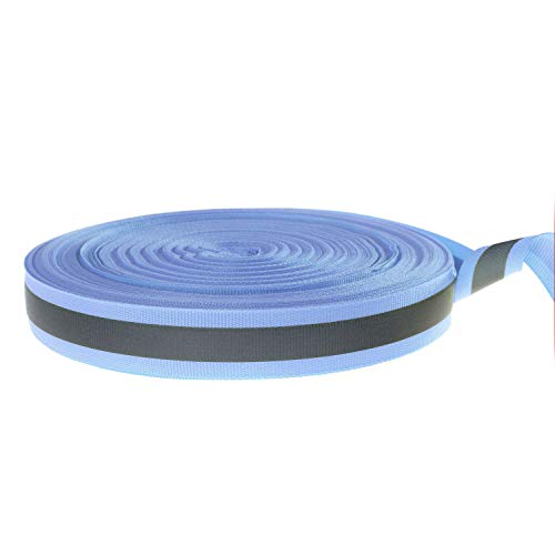 46 Meter x 20mm Reflektierendes Band zum Aufnähen, Reflektorband - 20 mm Breite - mit 10mm Reflektionband - Sicherheit Reflexband Leuchtband zum Annähen, Himmelblau, TKB5080-skyblue 46 Meter x 20mm Reflektierendes Band zum Aufnähen, Reflektorband - 20 mm Breite - mit 10mm Reflektionband - Sicherheit Reflexband Leuchtband zum Annähen, Himmelblau, TKB5080-skyblue von TUKA-i-AKUT