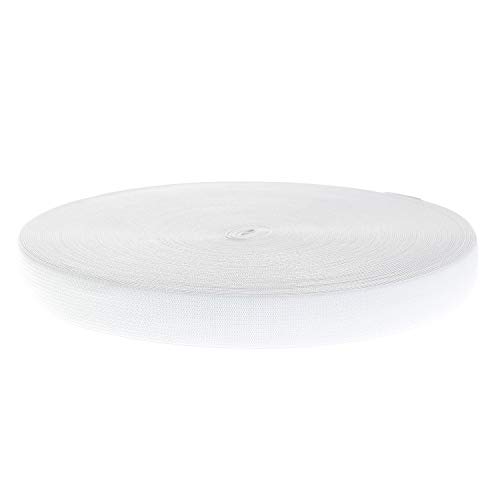TUKA Gummiband 40 Meter x 25 mm Breit, Elastisches Band Elastische Gummiband für Nähen/Haushalt/DIY/Handwerk/Kundenspezifische Kleidung, Weiß TKB5006 White TUKA Gummiband 40 Meter x 25 mm Breit, Elastisches Band Elastische Gummiband für Nähen/Haushalt/DIY/Handwerk/Kundenspezifische Kleidung, Weiß TKB5006 White von TUKA-i-AKUT