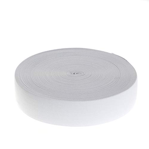 TUKA Gummiband 40 Meter x 50 mm Breit, Elastisches Band Elastische Gummiband für Nähen/Haushalt/DIY/Handwerk/Kundenspezifische Kleidung, Weiß TKB5007 White TUKA Gummiband 40 Meter x 50 mm Breit, Elastisches Band Elastische Gummiband für Nähen/Haushalt/DIY/Handwerk/Kundenspezifische Kleidung, Weiß TKB5007 White von TUKA-i-AKUT