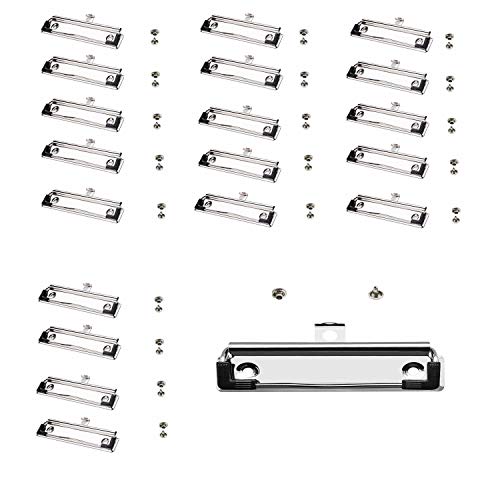 TUKA-i-AKUT 20x Klemmbrett-Clips, mit Gummigriff, Loch zum Aufhängen, Bügel-Klemmer für Klemmbrett Ordner Mappe Hartfaserplatten, Flache Metal Klemme montierbar auf Klemmbrett-Vorderseite, TKD8500 TUKA-i-AKUT 20x Klemmbrett-Clips, mit Gummigriff, Loch zum Aufhängen, Bügel-Klemmer für Klemmbrett Ordner Mappe Hartfaserplatten, Flache Metal Klemme montierbar auf Klemmbrett-Vorderseite, TKD8500 von TUKA-i-AKUT