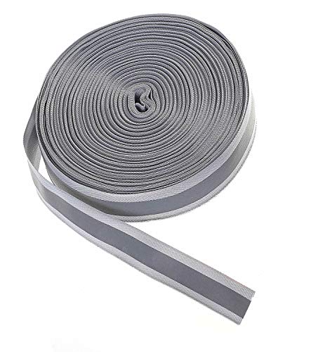 TUKA-i-AKUT 46 Meter x 50mm Reflektierendes Band zum Aufnähen, Reflektorband - 50 mm Breite - mit 30mm Reflektionband - Sicherheit Reflexband Leuchtband zum Annähen, Grau, TKB5081-grey TUKA-i-AKUT 46 Meter x 50mm Reflektierendes Band zum Aufnähen, Reflektorband - 50 mm Breite - mit 30mm Reflektionband - Sicherheit Reflexband Leuchtband zum Annähen, Grau, TKB5081-grey von TUKA-i-AKUT