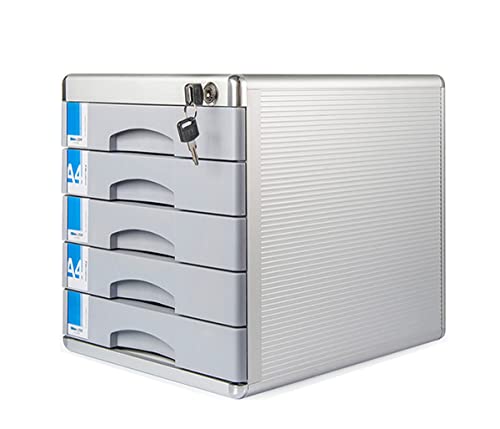 TUKA-i-AKUT Metall Schubladenbox Abschließbar 5 Fächer A4, mit Beschriftungsfeldern, Dokumenten Aufbewahrung Ablagebox Aluminiumlegierung, Robust u Stabil Ordnungsbox Dokumentenbox, TKD8601-5F TUKA-i-AKUT Metall Schubladenbox Abschließbar 5 Fächer A4, mit Beschriftungsfeldern, Dokumenten Aufbewahrung Ablagebox Aluminiumlegierung, Robust u Stabil Ordnungsbox Dokumentenbox, TKD8601-5F von TUKA-i-AKUT
